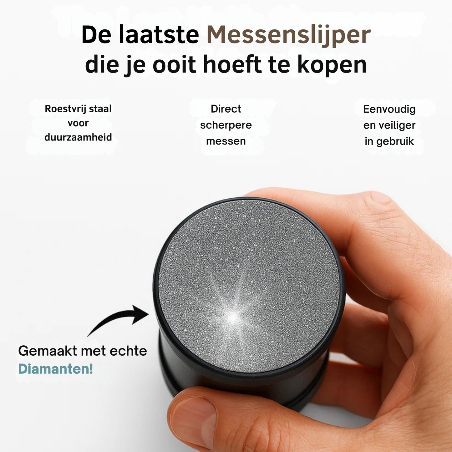 DIAMANT SLIJPSYSTEEM VOOR MESSEN – SET