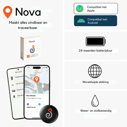 Nova™ GP90 – GPS-tracker zonder abonnement