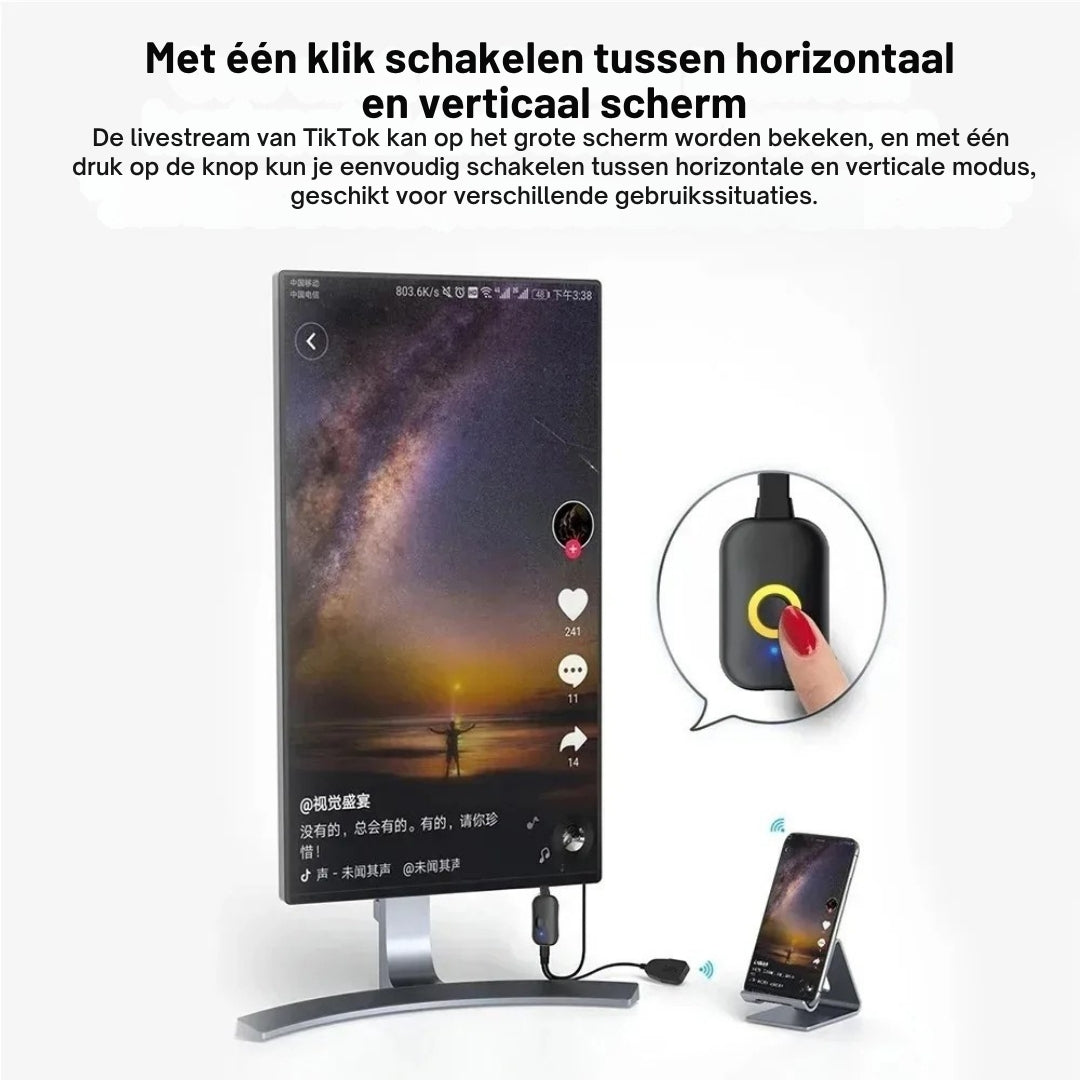 ScreenBeam – Zet je telefoon direct op het grote scherm