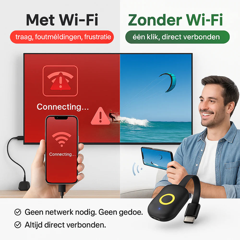 ScreenBeam – Zet je telefoon direct op het grote scherm